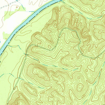 United States Geological Survey Berner, GA (1973, 24000-Scale) digital map