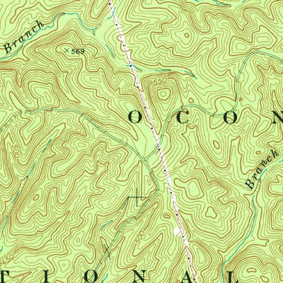 United States Geological Survey Berner, GA (1973, 24000-Scale) digital map