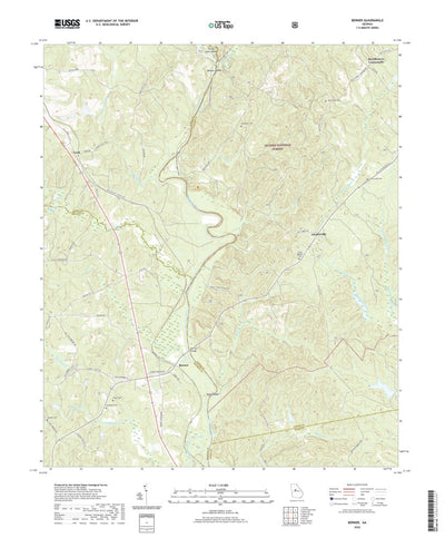 United States Geological Survey Berner, GA (2020, 24000-Scale) digital map
