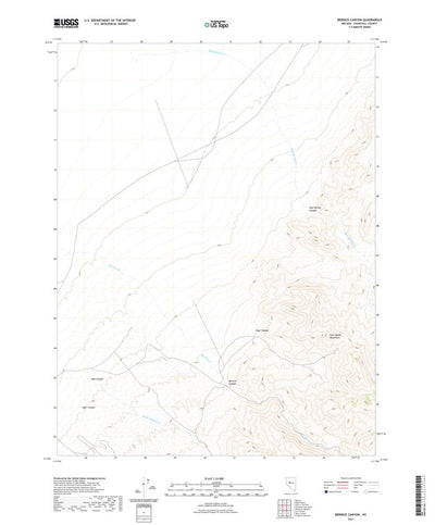 United States Geological Survey Bernice Canyon, NV (2021, 24000-Scale) digital map