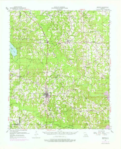 United States Geological Survey Bernice, LA (1951, 62500-Scale) digital map