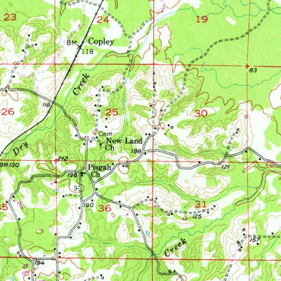 United States Geological Survey Bernice, LA (1951, 62500-Scale) digital map