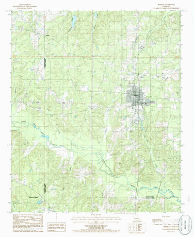 United States Geological Survey Bernice, LA (1985, 24000-Scale) digital map