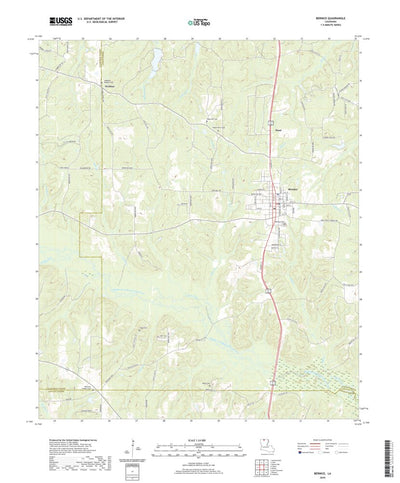 United States Geological Survey Bernice, LA (2020, 24000-Scale) digital map
