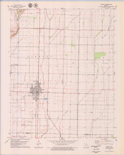 United States Geological Survey Bernie, MO (1978, 24000-Scale) digital map