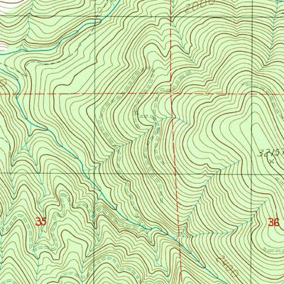 United States Geological Survey Bernier Creek, WA (1985, 24000-Scale) digital map