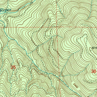 United States Geological Survey Bernier Creek, WA (2000, 24000-Scale) digital map