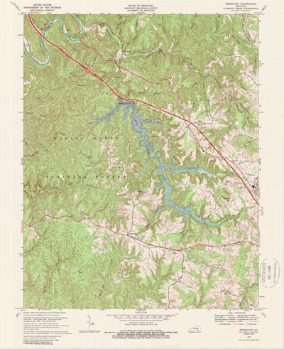 United States Geological Survey Bernstadt, KY (1969, 24000-Scale) digital map