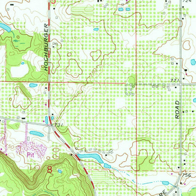 United States Geological Survey Berrien Springs, MI (1971, 24000-Scale) digital map