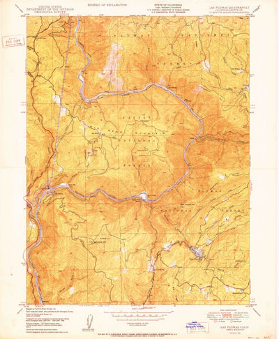 United States Geological Survey Berry Creek, CA (1950, 24000-Scale) digital map