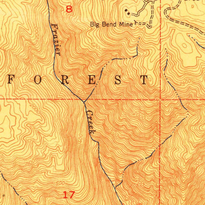 United States Geological Survey Berry Creek, CA (1950, 24000-Scale) digital map