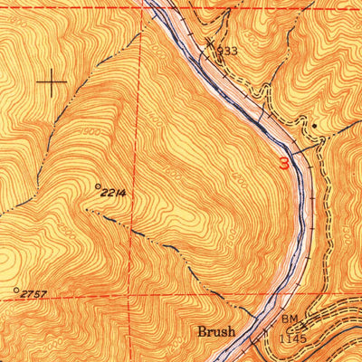 United States Geological Survey Berry Creek, CA (1950, 24000-Scale) digital map