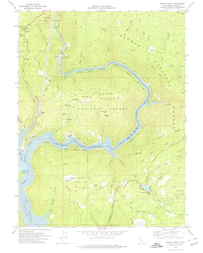 United States Geological Survey Berry Creek, CA (1970, 24000-Scale) digital map
