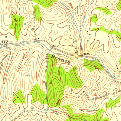 United States Geological Survey Berry, KY (1953, 24000-Scale) digital map