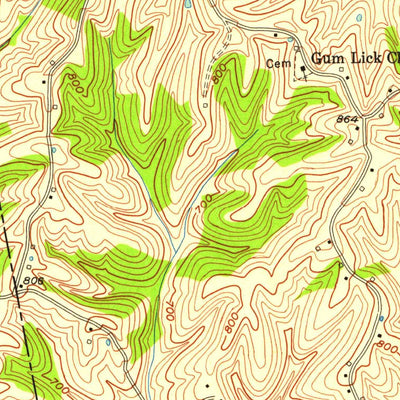 United States Geological Survey Berry, KY (1953, 24000-Scale) digital map