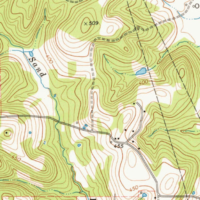 United States Geological Survey Berryhill Creek, TX (1973, 24000-Scale) digital map