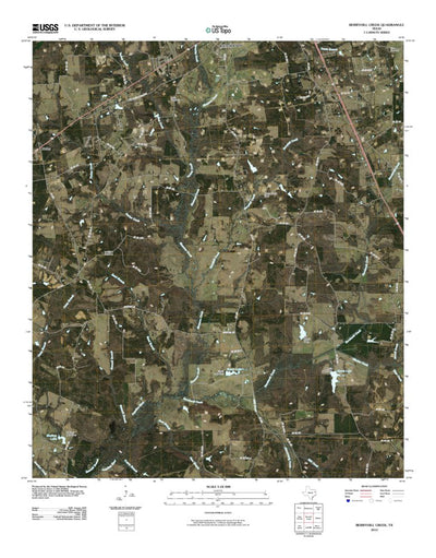 United States Geological Survey Berryhill Creek, TX (2010, 24000-Scale) digital map
