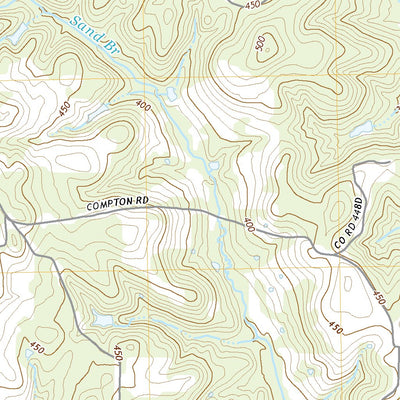 United States Geological Survey Berryhill Creek, TX (2022, 24000-Scale) digital map
