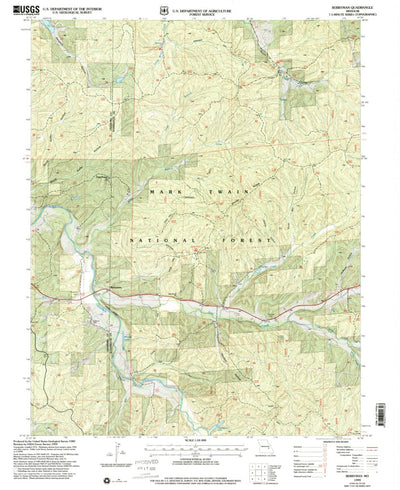 United States Geological Survey Berryman, MO (1999, 24000-Scale) digital map