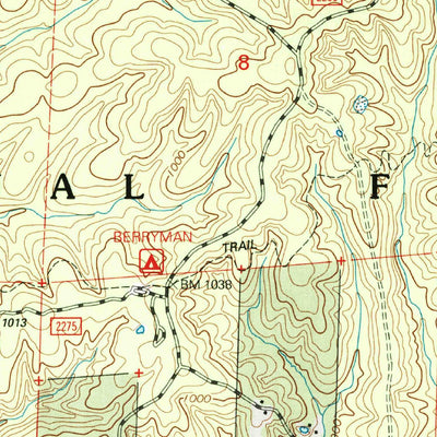 United States Geological Survey Berryman, MO (1999, 24000-Scale) digital map