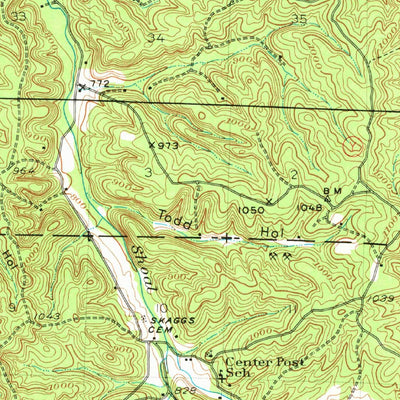 United States Geological Survey Berrynan, MO (1943, 62500-Scale) digital map