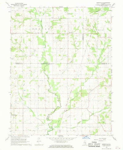 United States Geological Survey Berryville, IL (1968, 24000-Scale) digital map