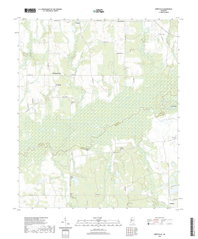 United States Geological Survey Berryville, MS (2020, 24000-Scale) digital map
