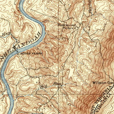 United States Geological Survey Berryville, VA-WV (1916, 62500-Scale) digital map