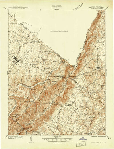 United States Geological Survey Berryville, VA-WV (1939, 48000-Scale) digital map