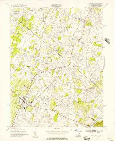 United States Geological Survey Berryville, VA-WV (1955, 24000-Scale) digital map