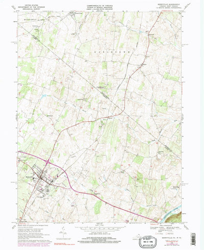 United States Geological Survey Berryville, VA-WV (1968, 24000-Scale) digital map