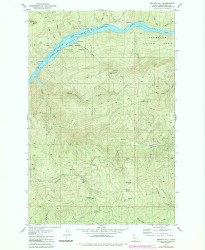 United States Geological Survey Bertha Hill, ID (1981, 24000-Scale) digital map