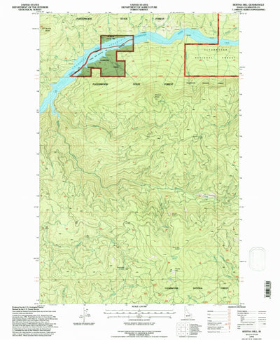 United States Geological Survey Bertha Hill, ID (1994, 24000-Scale) digital map