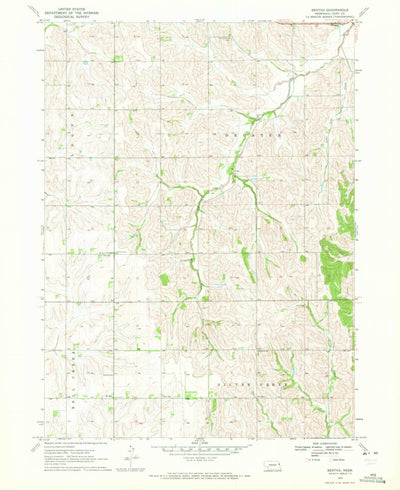 United States Geological Survey Bertha, NE (1970, 24000-Scale) digital map