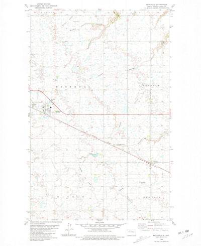 United States Geological Survey Berthold, ND (1980, 24000-Scale) digital map
