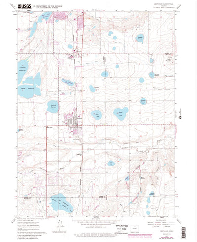 United States Geological Survey Berthoud, CO (1960, 24000-Scale) digital map