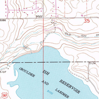 United States Geological Survey Berthoud, CO (1960, 24000-Scale) digital map