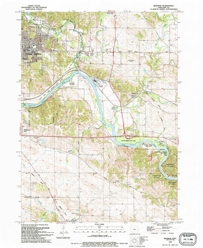 United States Geological Survey Bertram, IA (1993, 24000-Scale) digital map