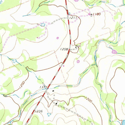 United States Geological Survey Bertram, TX (1967, 24000-Scale) digital map