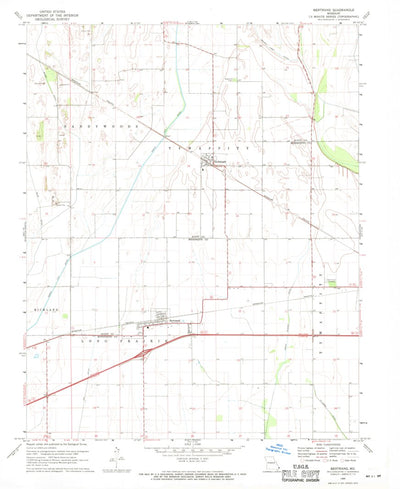 United States Geological Survey Bertrand, MO (1969, 24000-Scale) digital map