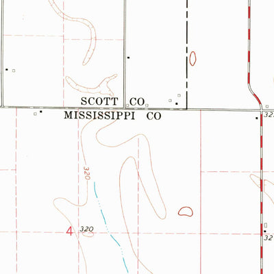 United States Geological Survey Bertrand, MO (1969, 24000-Scale) digital map