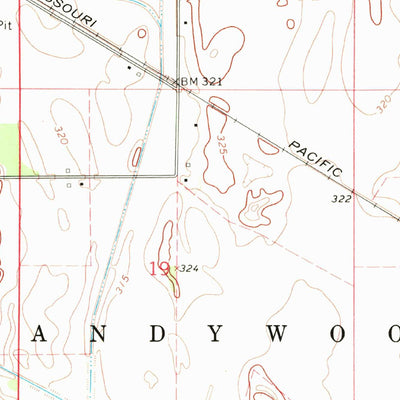 United States Geological Survey Bertrand, MO (1969, 24000-Scale) digital map