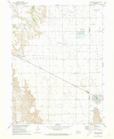 United States Geological Survey Bertrand, NE (1971, 24000-Scale) digital map
