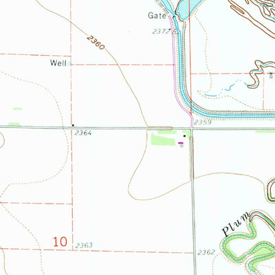 United States Geological Survey Bertrand NW, NE (1962, 24000-Scale) digital map
