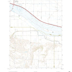 United States Geological Survey Bertrand NW, NE (2021, 24000-Scale) digital map
