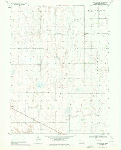 United States Geological Survey Bertrand SE, NE (1970, 24000-Scale) digital map