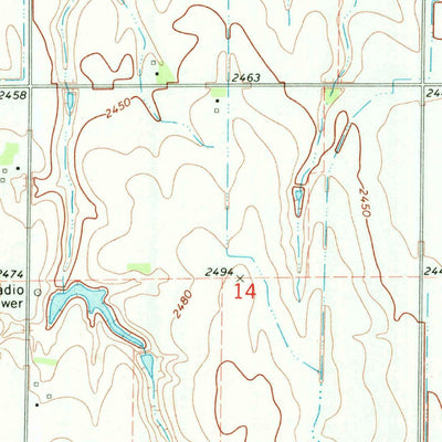 United States Geological Survey Bertrand SE, NE (1970, 24000-Scale) digital map