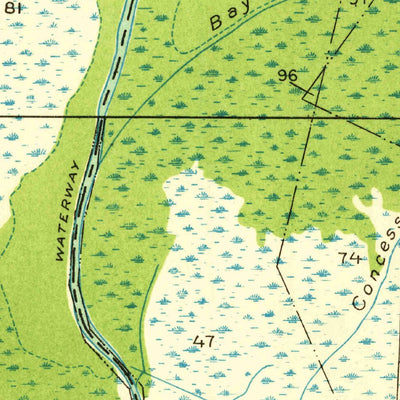 United States Geological Survey Bertrandville, LA (1932, 31680-Scale) digital map