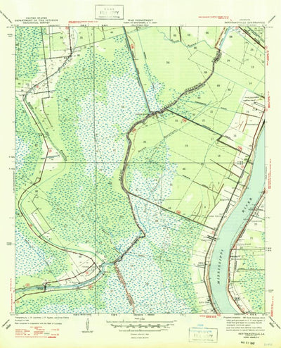United States Geological Survey Bertrandville, LA (1947, 31680-Scale) digital map