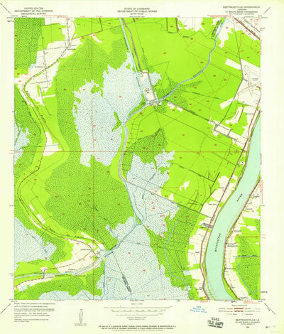 United States Geological Survey Bertrandville, LA (1951, 24000-Scale) digital map